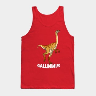 Gallimimus Dinosaur Design Tank Top